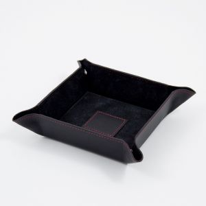 Violet leather snap valet