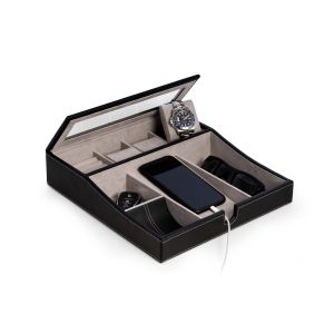 Alexander Black Leather Valet