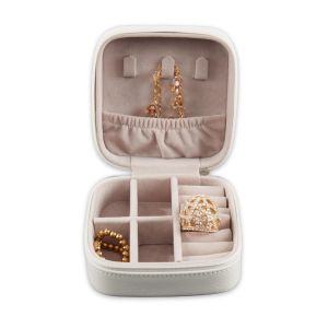 Ava Jewelry Case, White