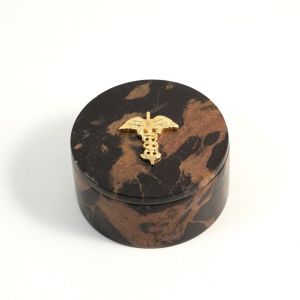 "Apollo" Round Box- Tiger Eye