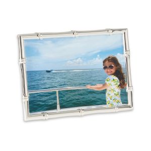 Silver Plated Bamboo Design  5x7 Frame