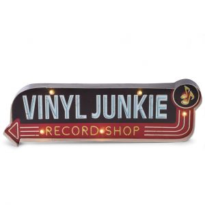 "Vinyl Junkie" Sign