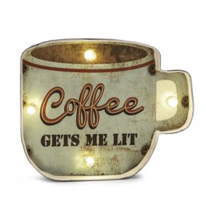 Coffee Gets Me Lit Wall Décor