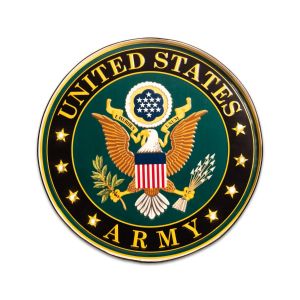 US Army Sign- Round with Lights