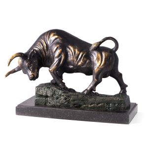 "Conquering Bull" Sculpture