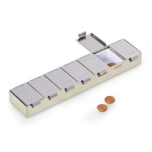 Zara chrome Pill Box