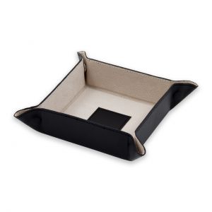 Violet leather snap valet
