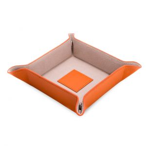 Violet leather snap valet