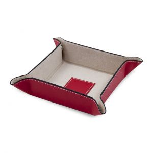 Violet leather snap valet