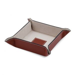 Violet leather snap valet