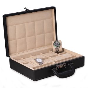 Alfred Black Watch Box Briefcase 