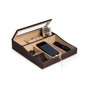 Alexander Brown Leather Valet