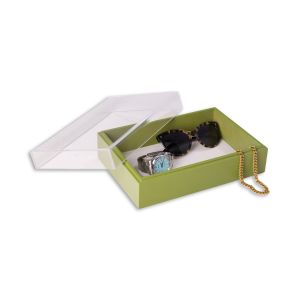 Arno Valet Box with Acrylic Lid, Lime