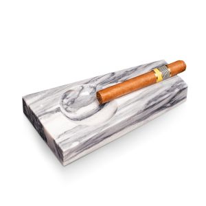 Marble Single Cigar Ashtray, Gray