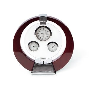 Salzburg Mahogany Desk Clock