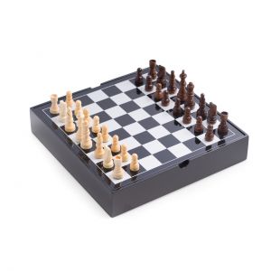 Bey Berk Axel Backgammon and Chess Set in Brown