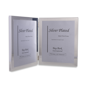 Clement Silver Plated Double 5"x7" Frame