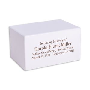 Deering Moments Wood Human Funeral Cremation Urn 